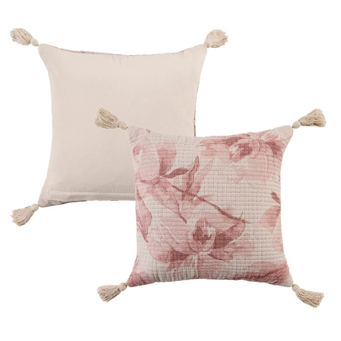 Lilibeth Floral Cushion with Tassels