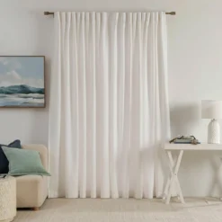 Linen Cotton Room Darkening Curtain Pair 180 x 250
