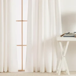 Linen Cotton Room Darkening Curtain Pair 180 x 250