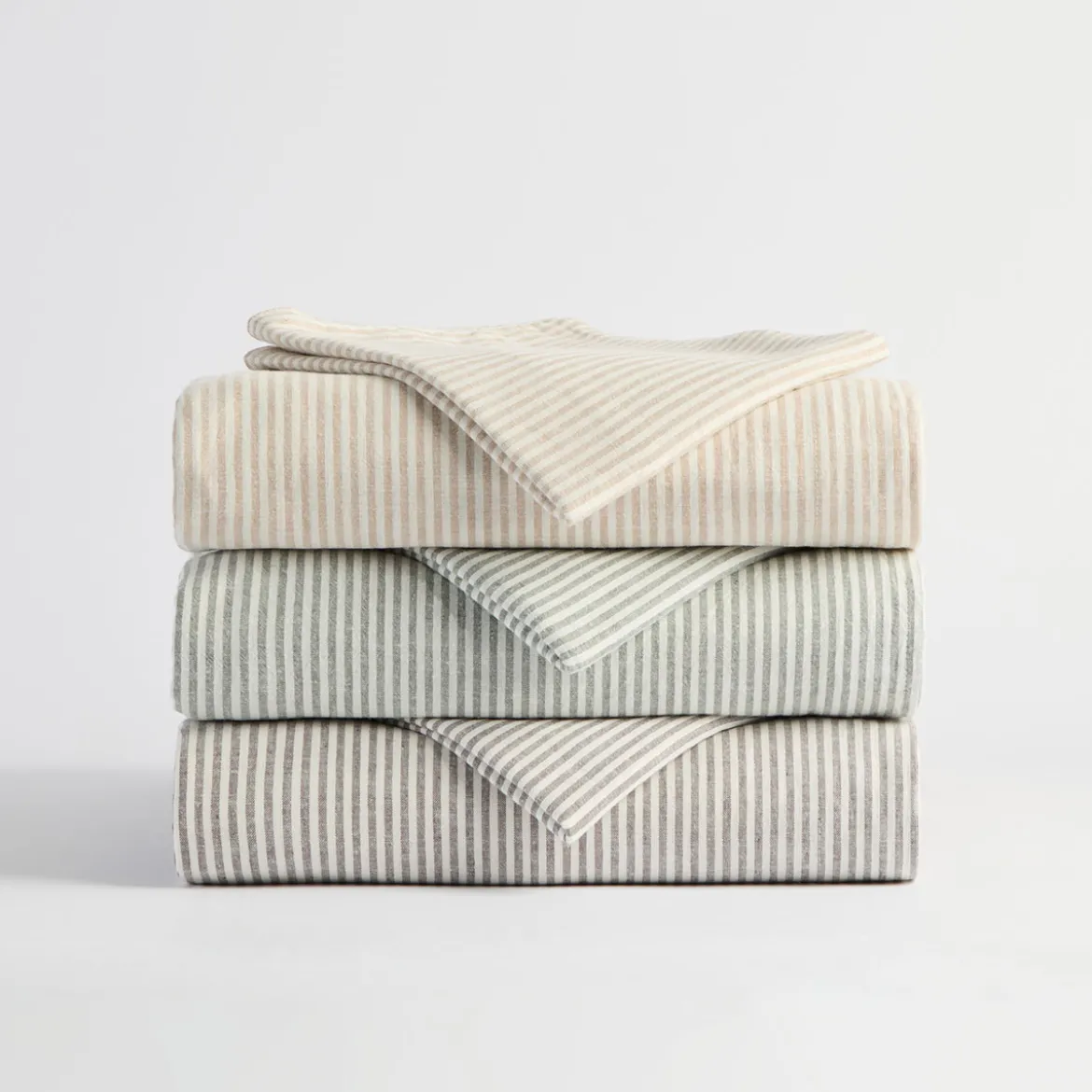 Linen Cotton Striped Sheet Set
