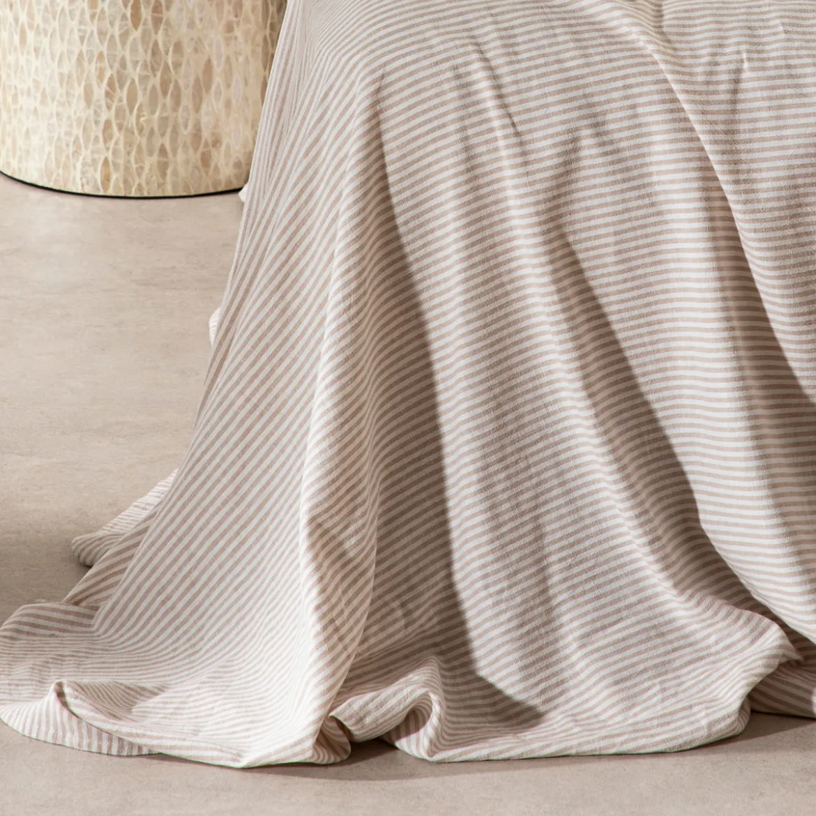 Linen Cotton Striped Sheet Set