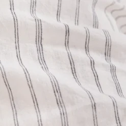 Linen Cotton Stripe Flat Sheet