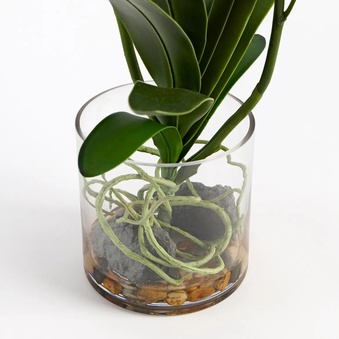 Lola Pink Artificial Vanda Orchid in Vase
