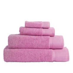 Lotus Begonia Pink Cotton Towel Range