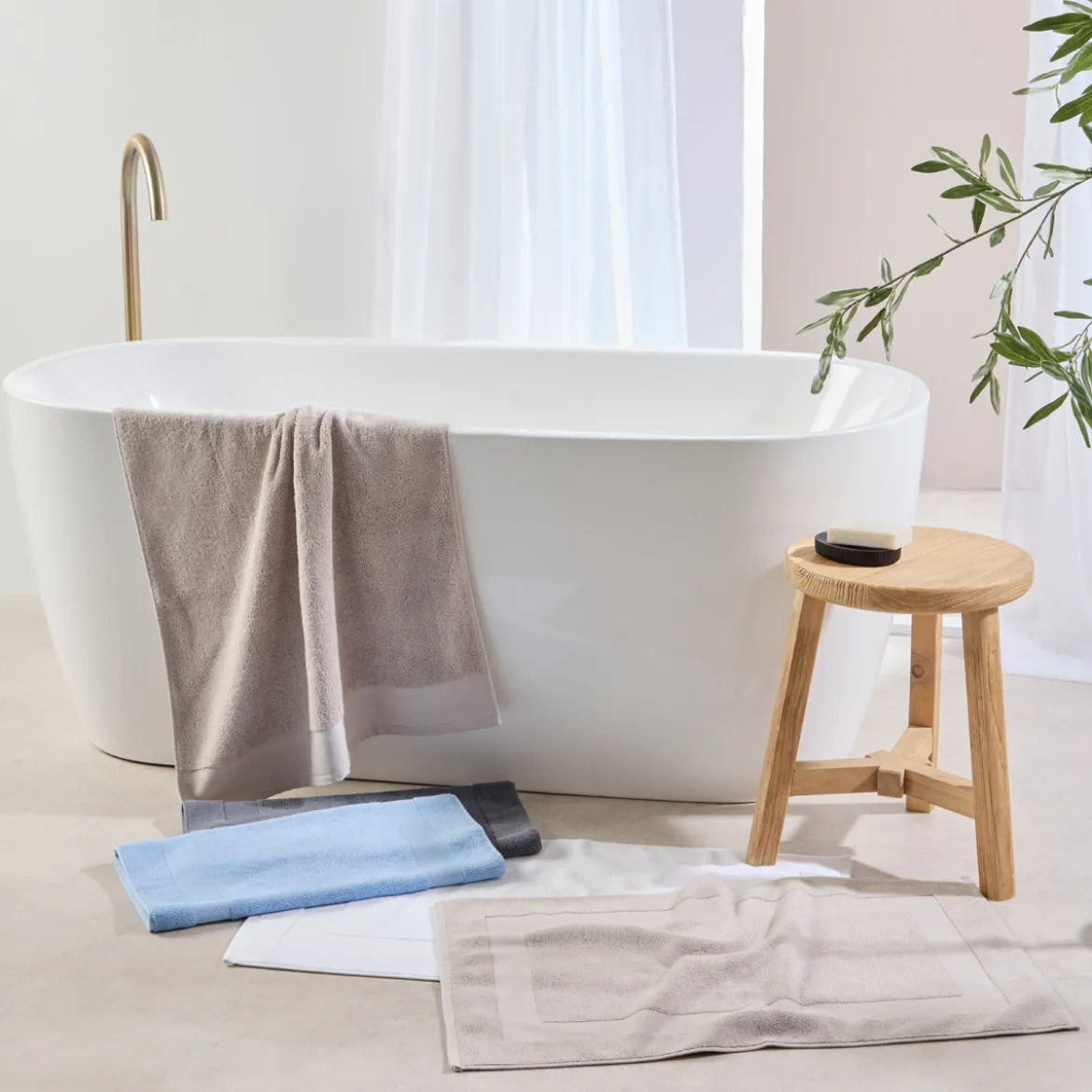Lotus Towelling Bath Mat
