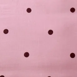 Louella Pink/Chocolate Polka Dot Quilt Cover Set