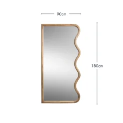 Louis Wavy Floor Mirror