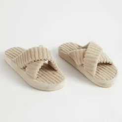 Lucy Cross Strap Home Slippers