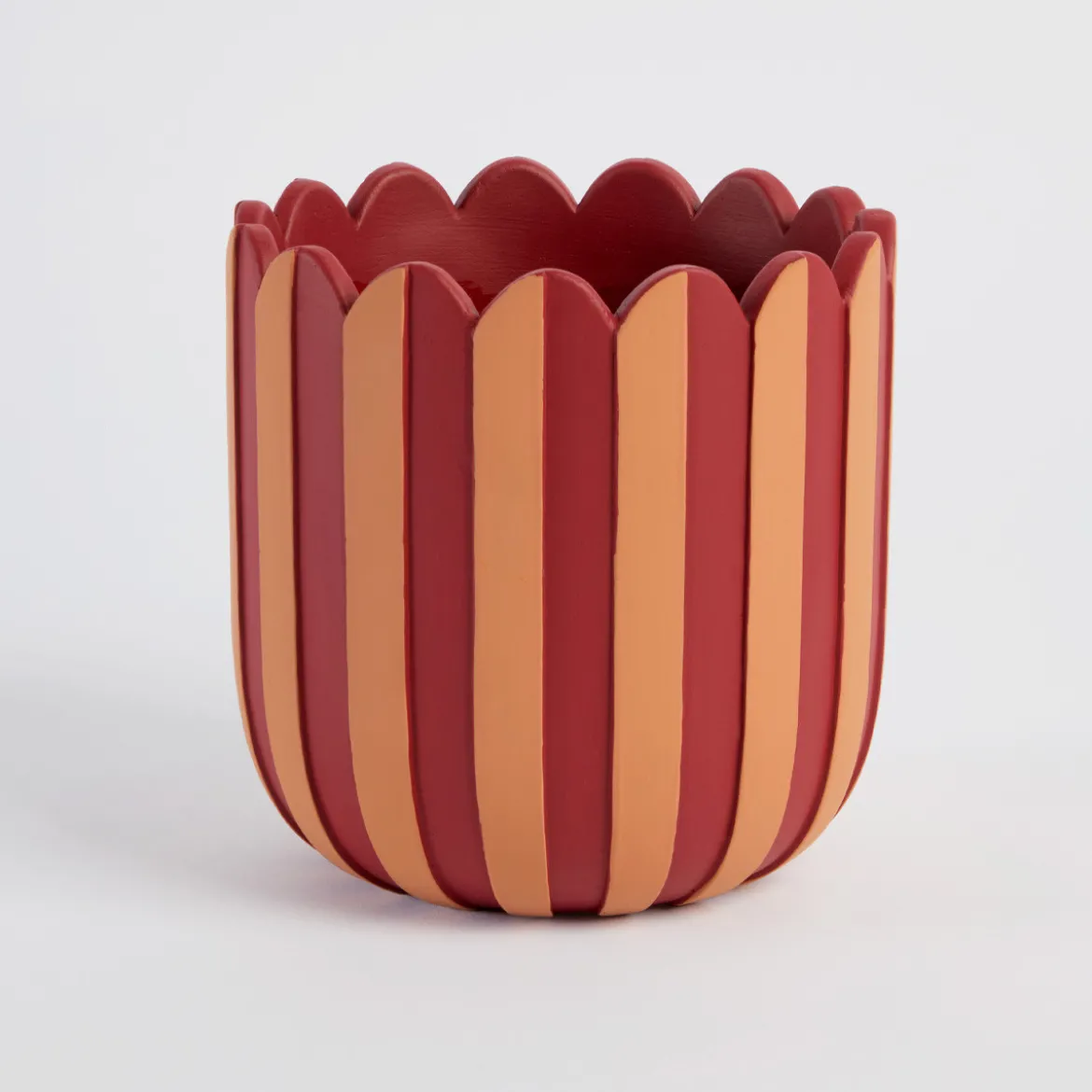 Lucy Stripe Decorative Pot