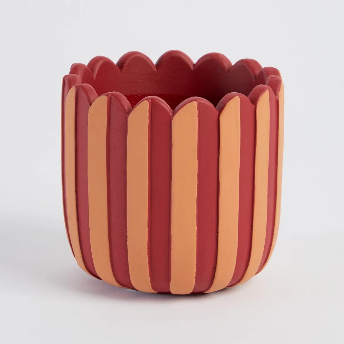 Lucy Stripe Decorative Pot
