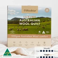 Luxury 500gsm Australian Wool Quilt