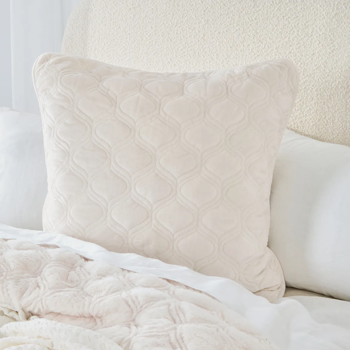 Maeve Faux Fur European Pillowcase