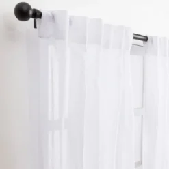 Marina Sheer White Curtain Set of 2