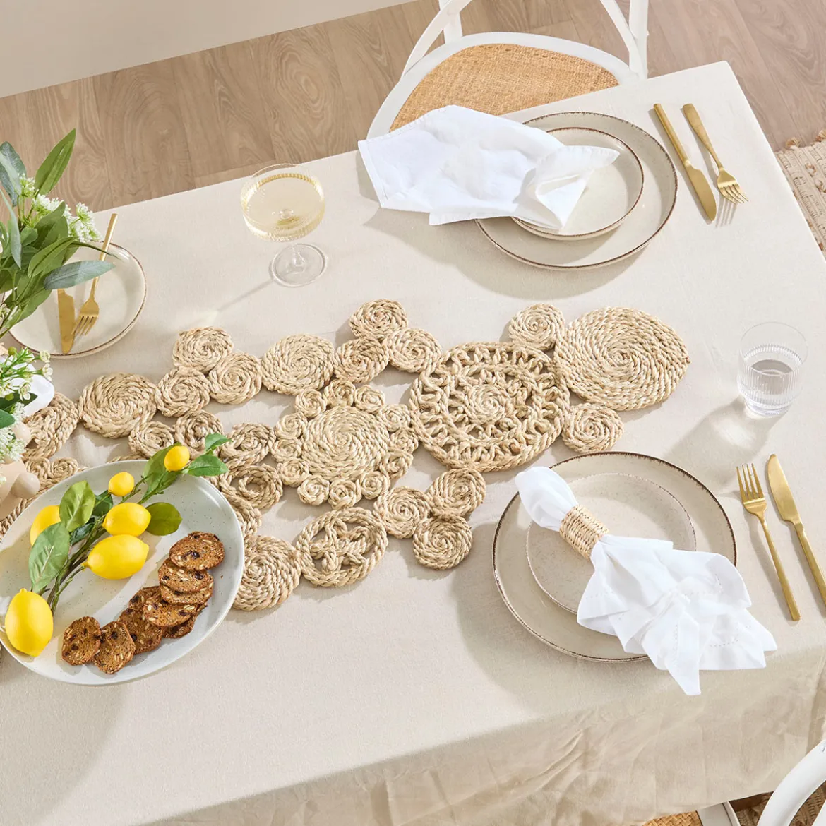 Maroc Natural Jute Table Runner