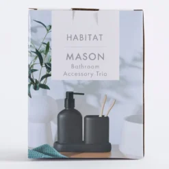 Mason Black Bathroom Accesories