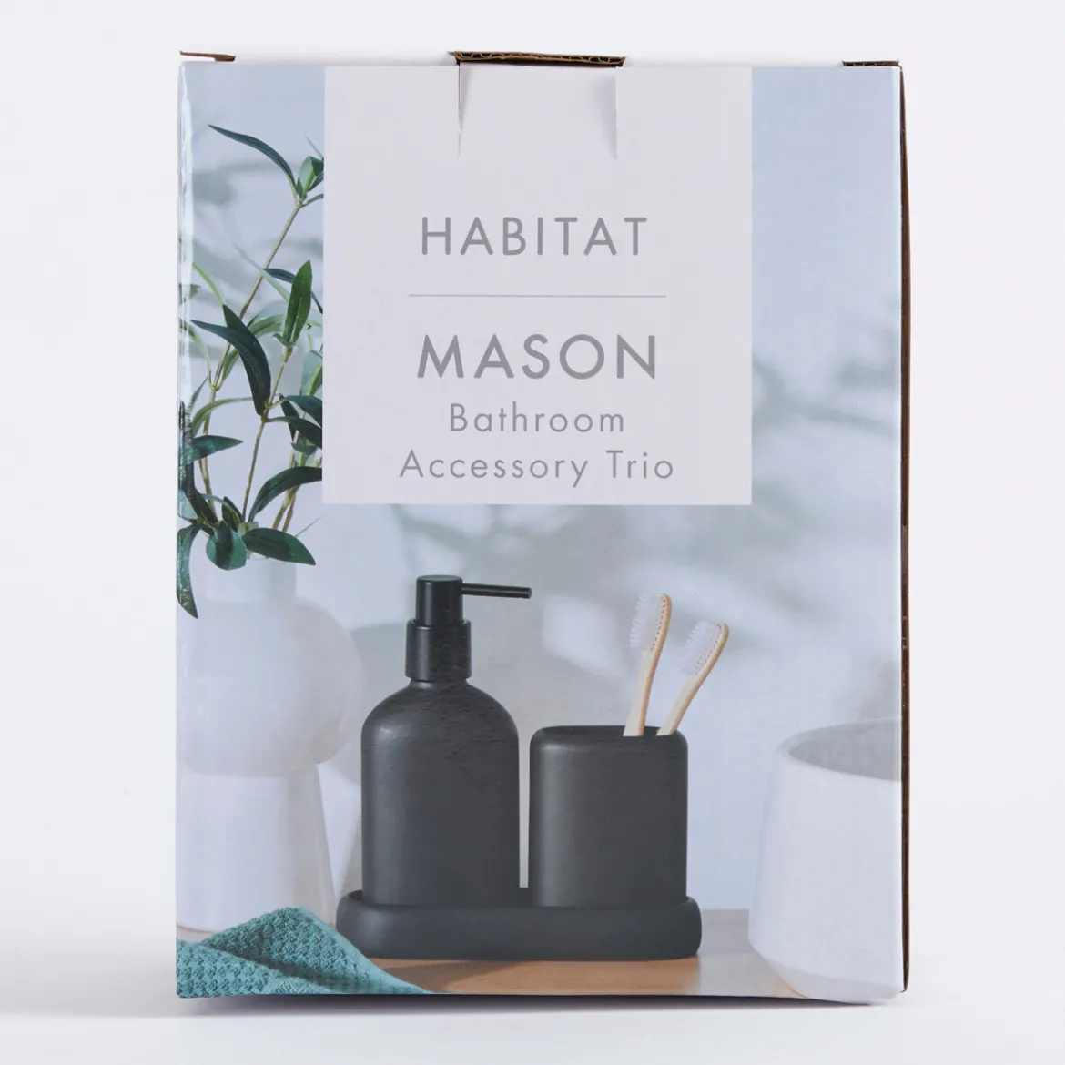Mason Black Bathroom Accesories