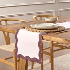 Maya Scalloped Table Runner