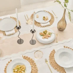 Maya Scalloped Table Runner