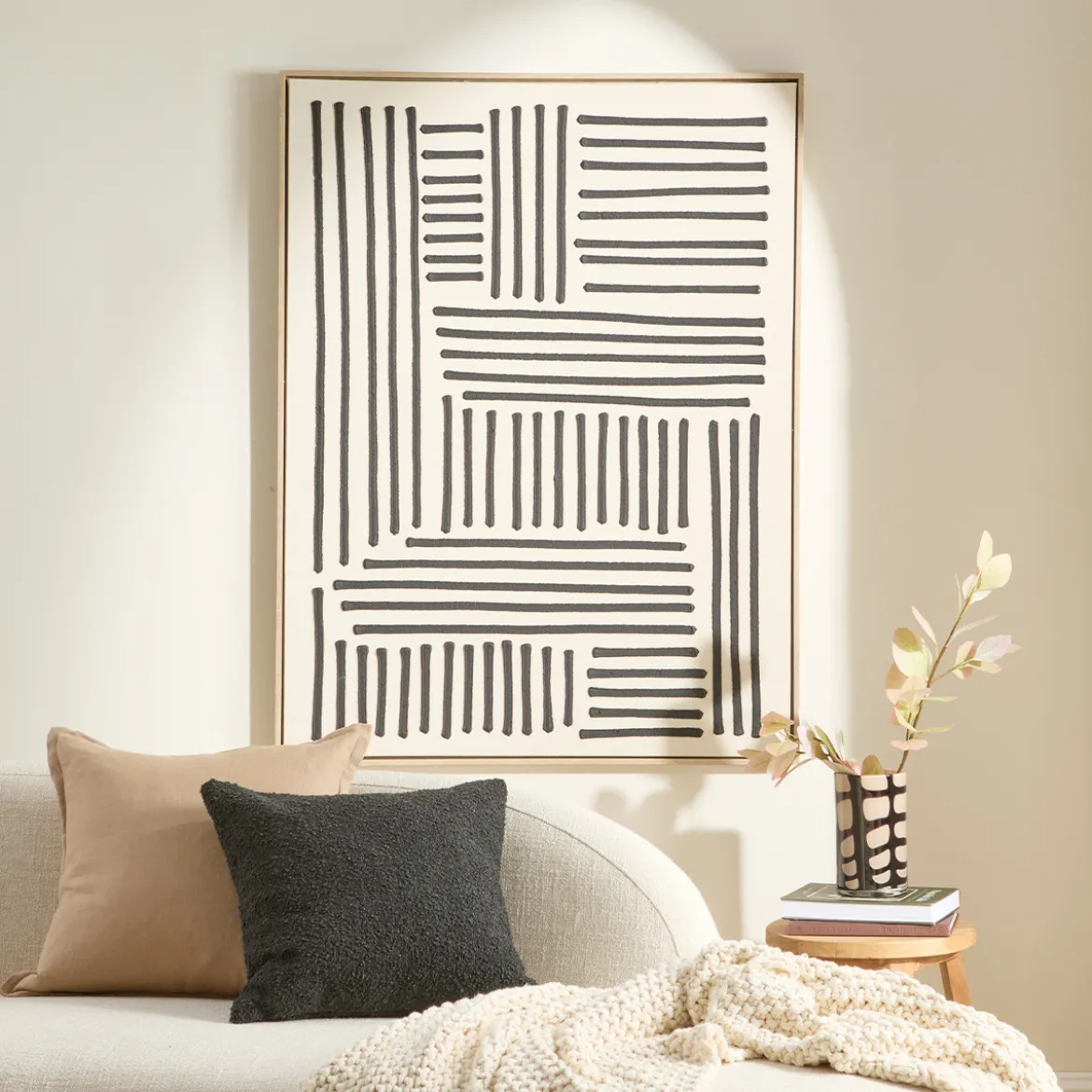 Maze Framed Canvas Wall Art