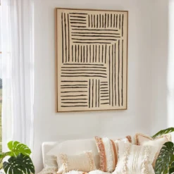 Maze Framed Canvas Wall Art