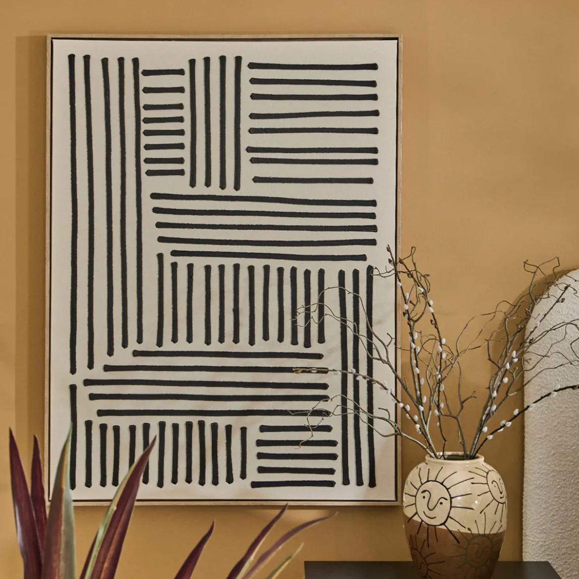 Maze Framed Canvas Wall Art