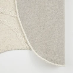 Melibee Curved Wool Cotton Floor Rug