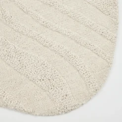 Melibee Curved Wool Cotton Floor Rug