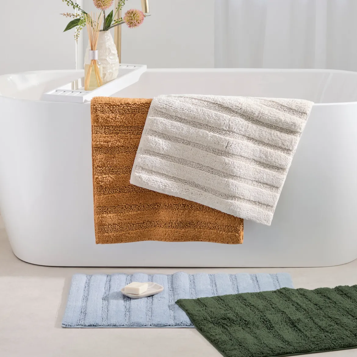 Micah Striped Bath Mat