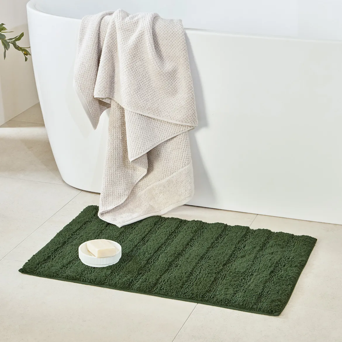 Micah Striped Bath Mat