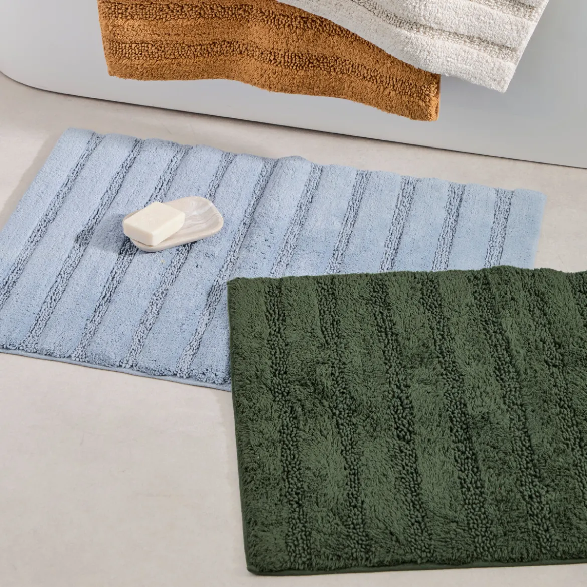 Micah Striped Bath Mat