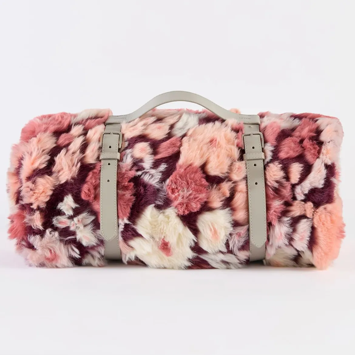 Mila Floral Faux Fur Jacquard Throw