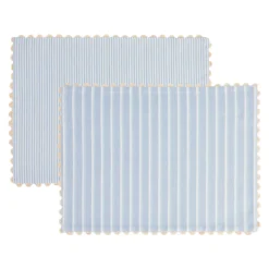 Millie Reversible Stripe Scallop Placemat