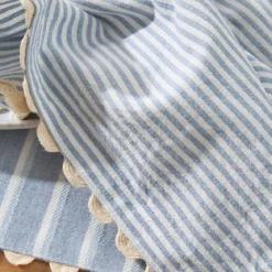 Millie Stripe Scallop Napkin 4 Pack
