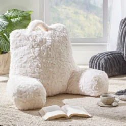 Montana Faux Fur Bed Rest Reading Pillow
