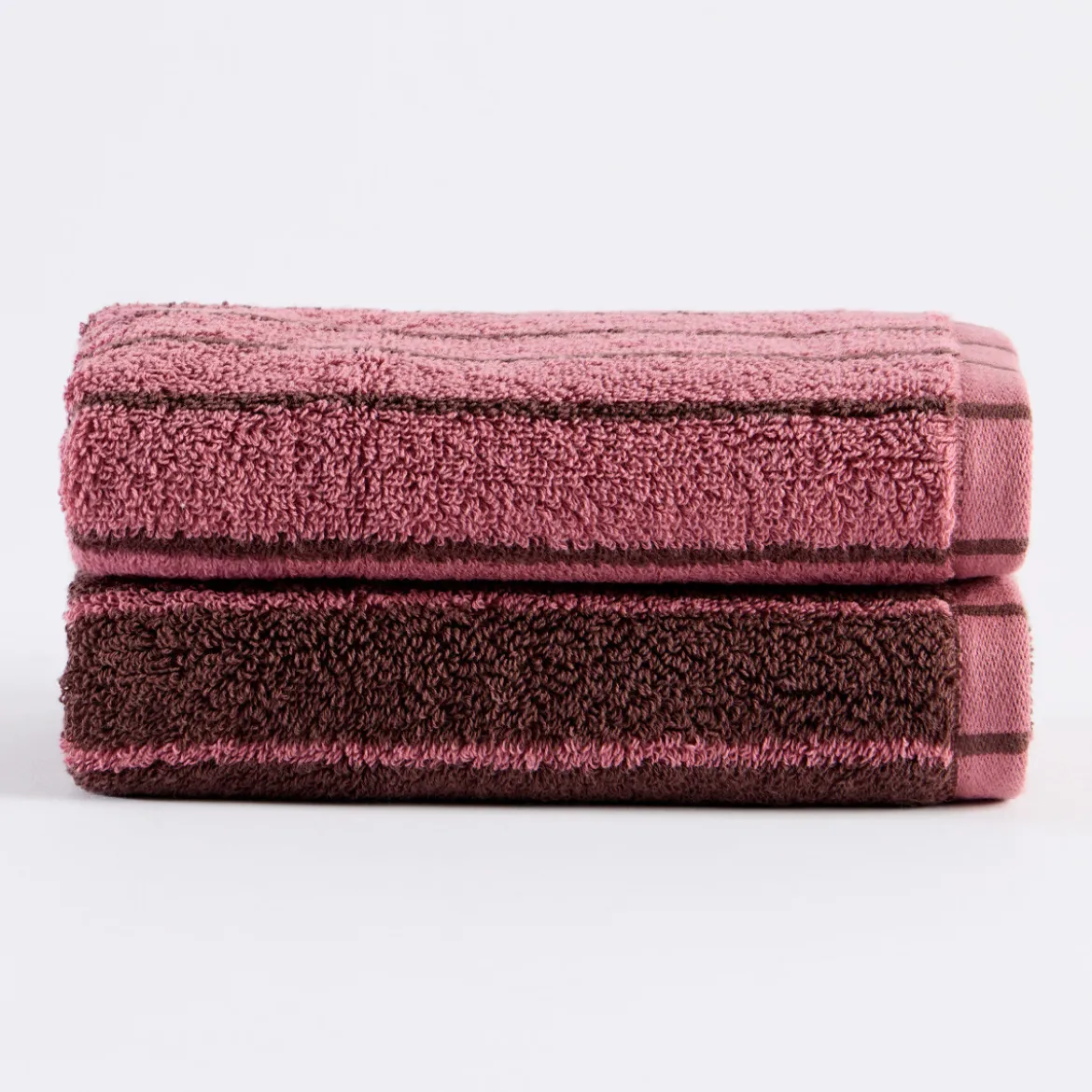 Morgan Stripe Reversible Hand Towel 2 Pack