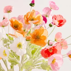 Multi Colour Wild Poppy Artificial Flower Bouquet
