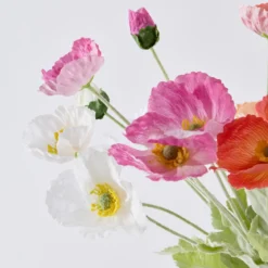 Multi Colour Wild Poppy Artificial Flower Bouquet
