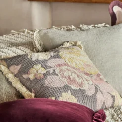 Nara Floral Boucle Reversible Cushion