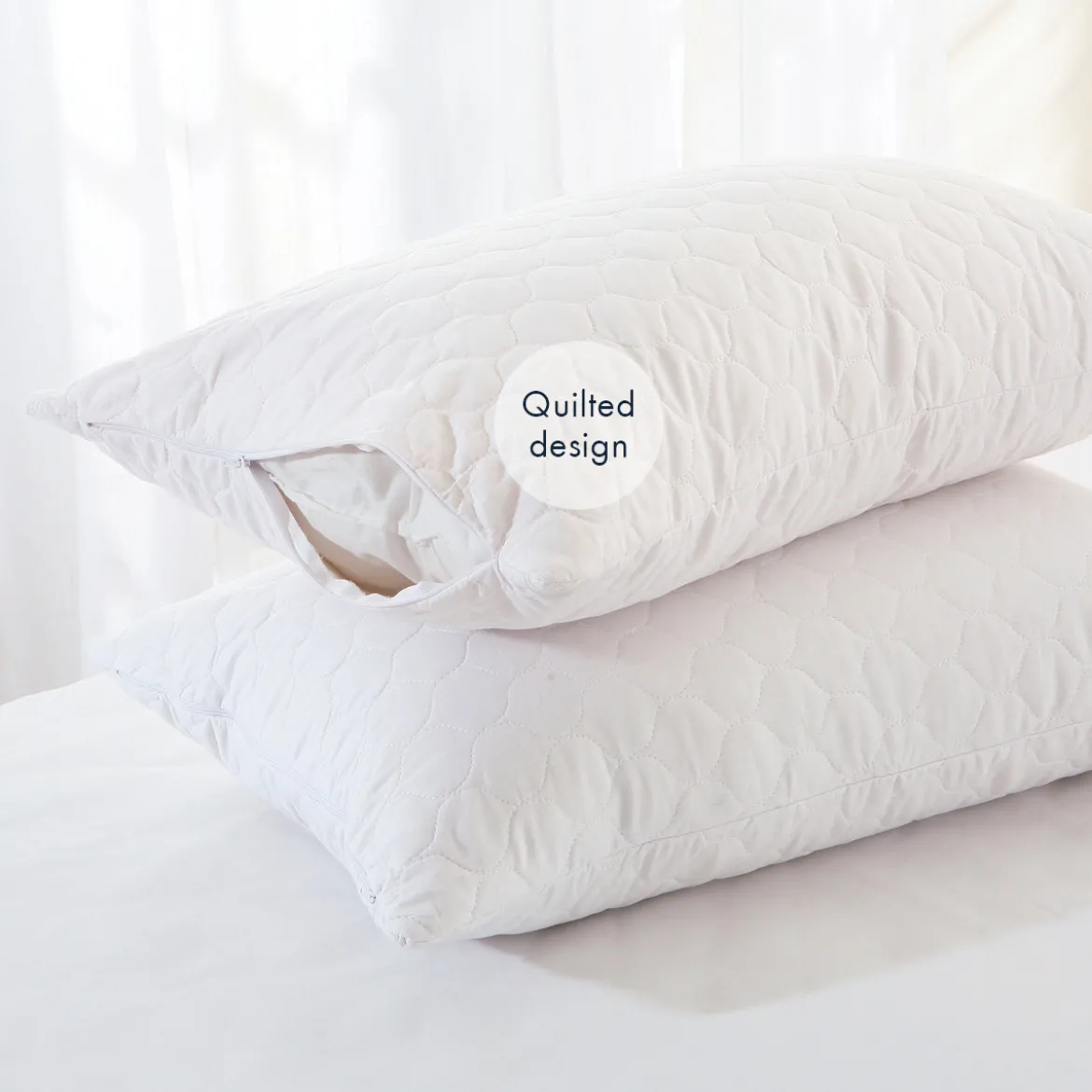 Natural Cotton King Pillow Protector