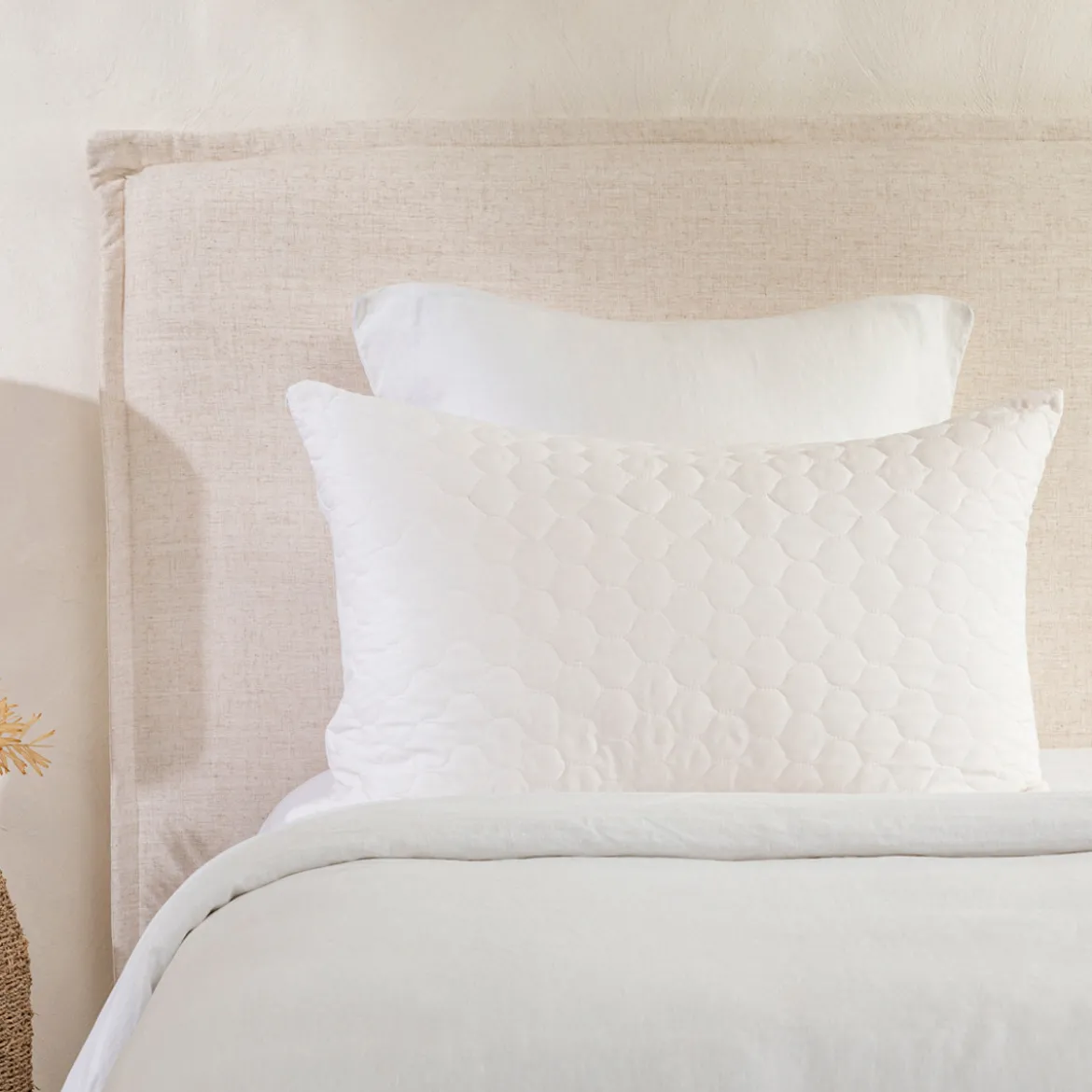 Natural Cotton Queen Pillow Protector