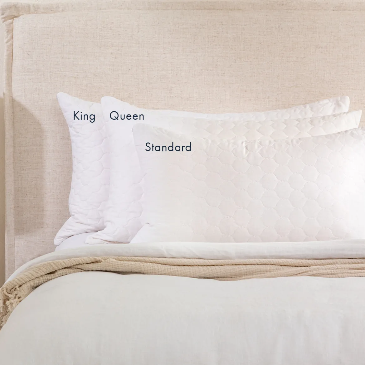 Natural Cotton Queen Pillow Protector