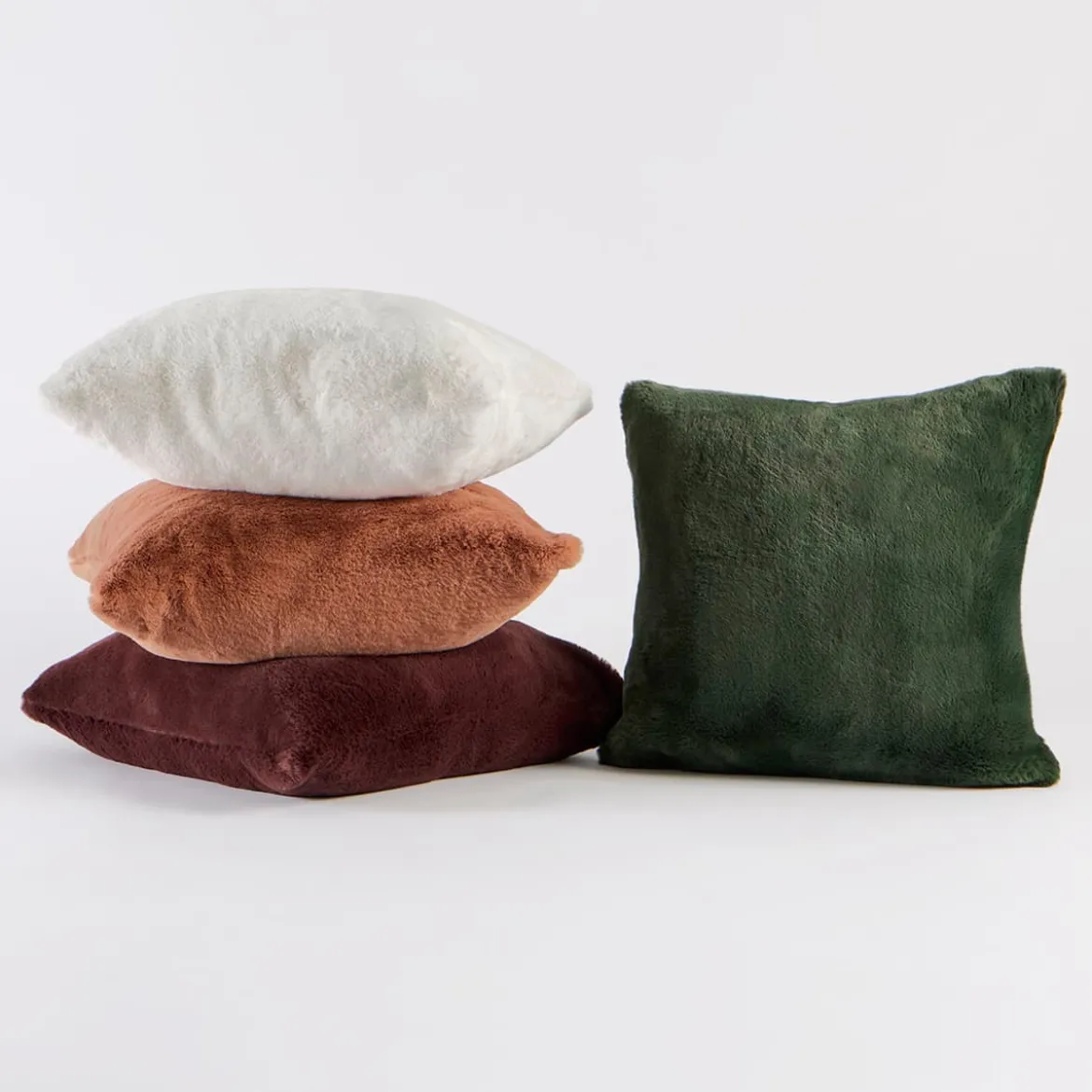 Nevada Faux Fur Square Cushion