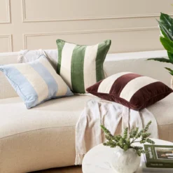 Nico Velvet Boucle Stripe Cushion