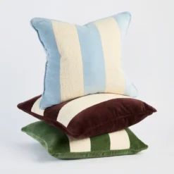 Nico Velvet Boucle Stripe Cushion