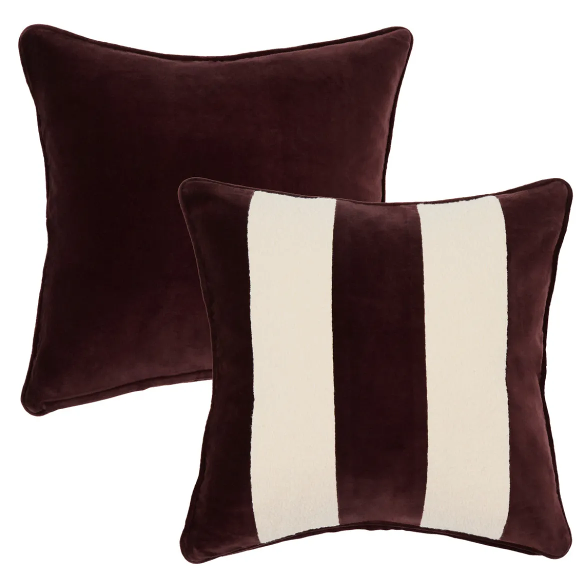 Nico Velvet Boucle Stripe Cushion