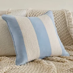 Nico Velvet Boucle Stripe Cushion