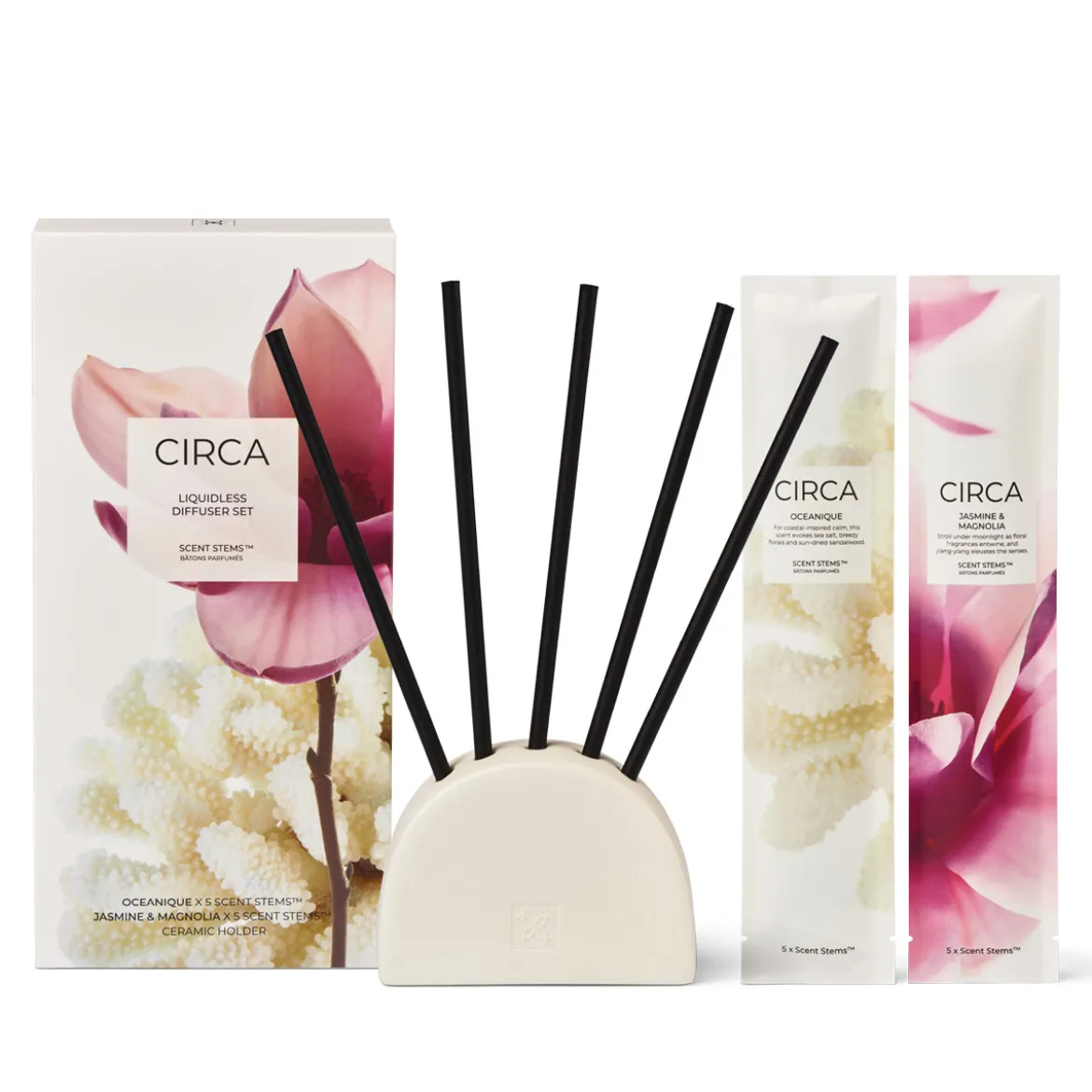Oceanique & Jasmine & Magnolia Scent Stems Duo