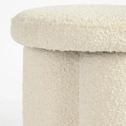 Ollie Boucle Ottoman