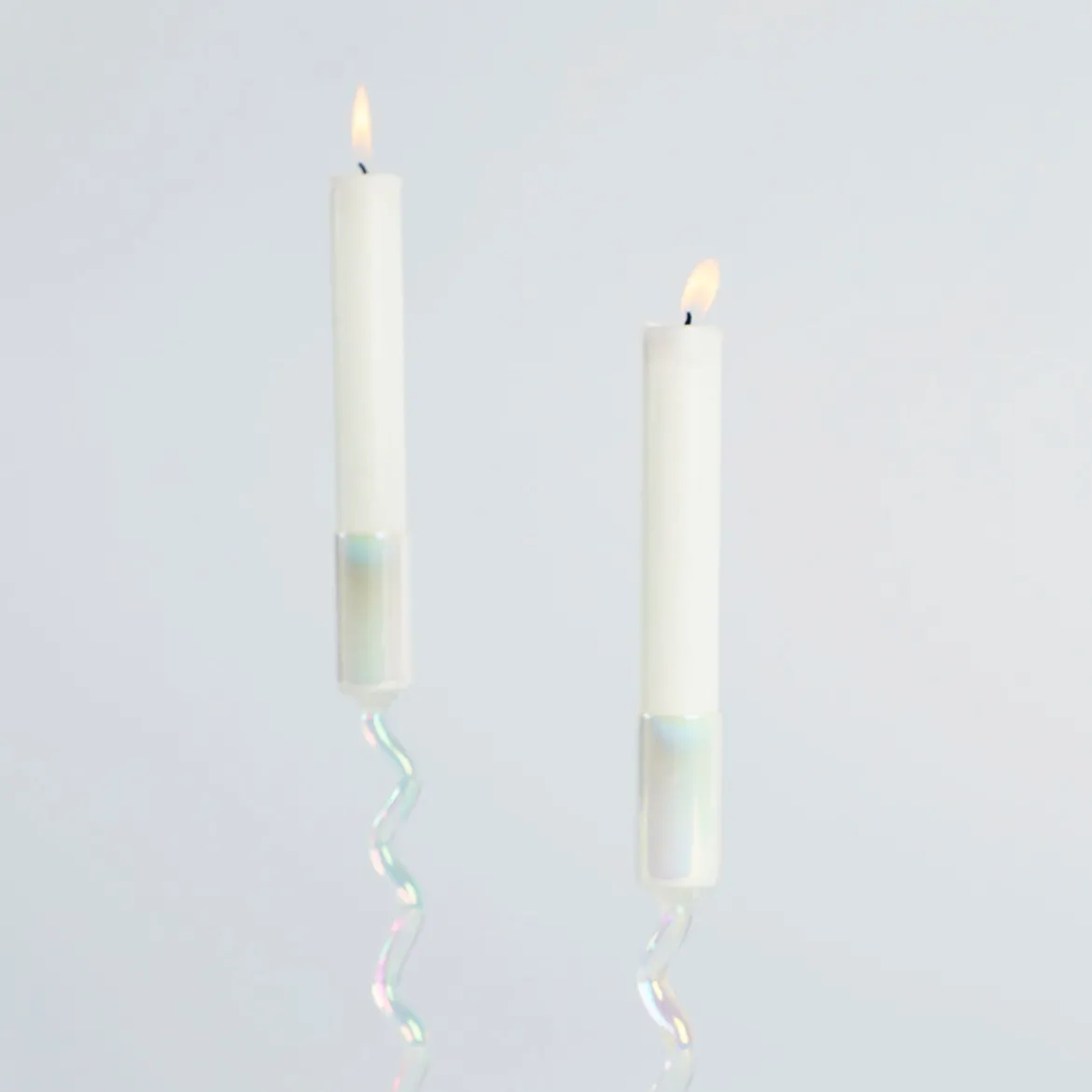Opaline Candle Holder Set of 2