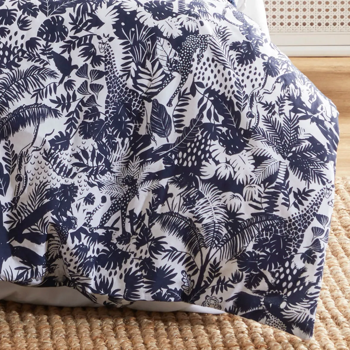 Orello Reversible Jungle/Spot Quilt Cover Set